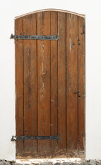 Old medieval textured wooden door