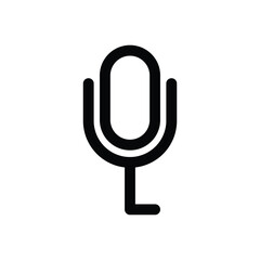 Mic podcast icon logo design template isolated illustration