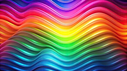 Obraz premium Macro abstract colorful neon gradient wallpaper background with wavy rainbow colors