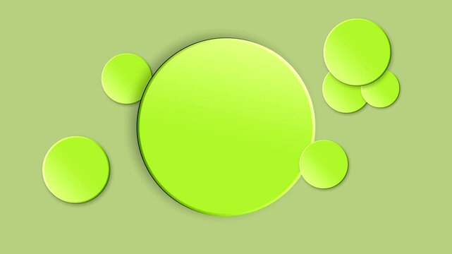 Abstract bright white circle shape 4k with soft shadow. In the middle there is space for text, Clean 3d embossed art background. Pure soft basic animated cover. Universal elegant minimal BG pattern
