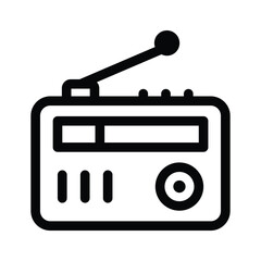 A traditional radio device used for broadcasting and receiving signals