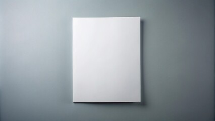 Fototapeta premium Macro blank sheet of paper isolated on grey background
