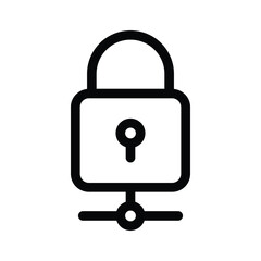 Well designed icon of network protection, ready to use icon