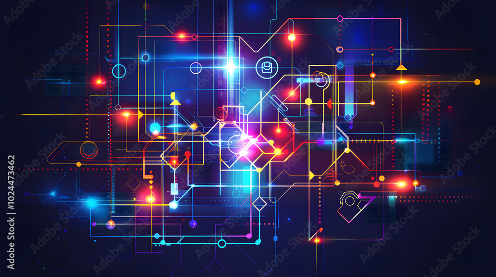 Aufkleber capability mapping blueprint: a schematic map of organizational technological capabilities, showing 