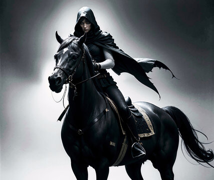 El jinete sombr&iacute;o avanza hacia la fortaleza abandonada