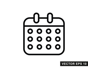 Calendar Icon isolated symbol