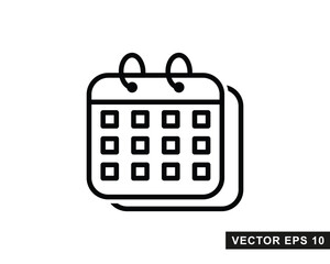 Calendar Icon isolated symbol