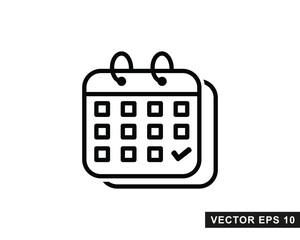 Calendar Icon isolated symbol