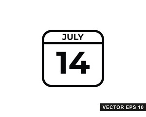 Calendar Icon isolated symbol