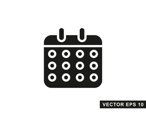 Calendar Icon isolated symbol