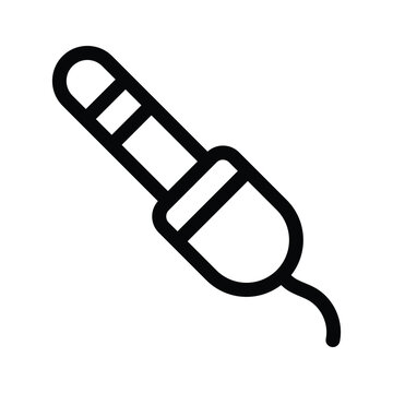 recommend clip art: A headphone or audio jack used for connecting sound devices