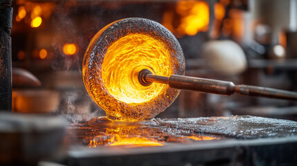 The Art of Glass Blowing: Capturing the Mesmerizing Process of Shaping Molten Glass into Beautiful Designs