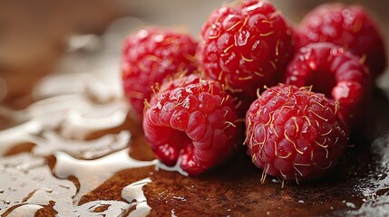 Organic raspberries