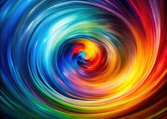 Fototapeta premium A dynamic blend of colors twirls together in a captivating abstract photography piece, creating a mesmerizing visual experience that draws the viewer in completely.