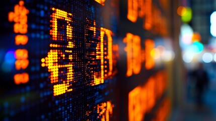 Intriguing wall of numbers, abstract closeup of metallic numerals creating a textural pattern