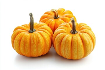 Obraz premium Pumpkins isolated on white background