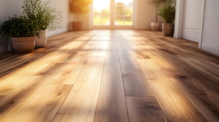 laminate Flooring, Include different types of places like bedroom, living room. It is high-resolution, lifelike, wide-angle, Generative ai