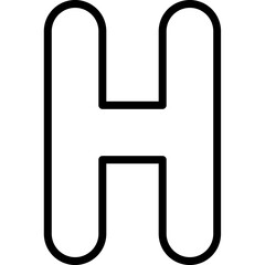 Capital H Icon