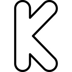 Capital K Icon