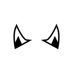 Cartoon eyes icon vector. Halloween eyes illustration sign. Eyes symbol or logo.