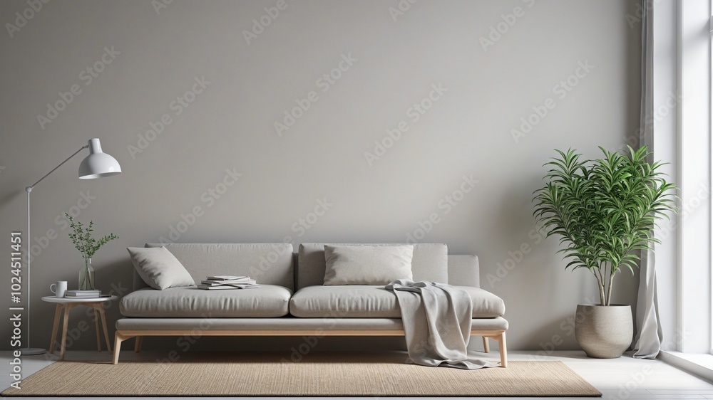 Poster minimalist smooth surface with subtle lightgray texture