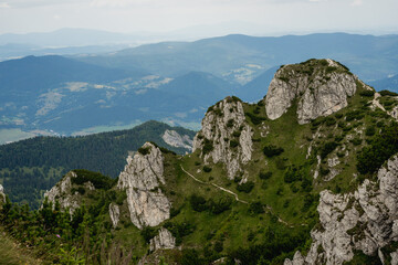Fototapeta premium Views of Velky Rozsutec in Mala Fatra National Park
