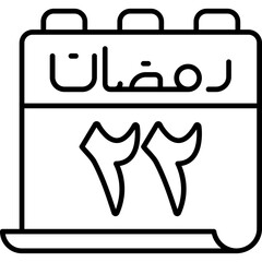 22 Ramadan Icon