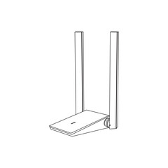 Wi-fi Router design and icon vector illustration