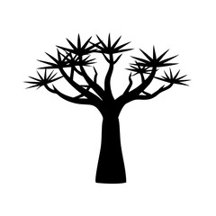 Fototapeta premium madagascar-dragon-tree-tree-silhouette
