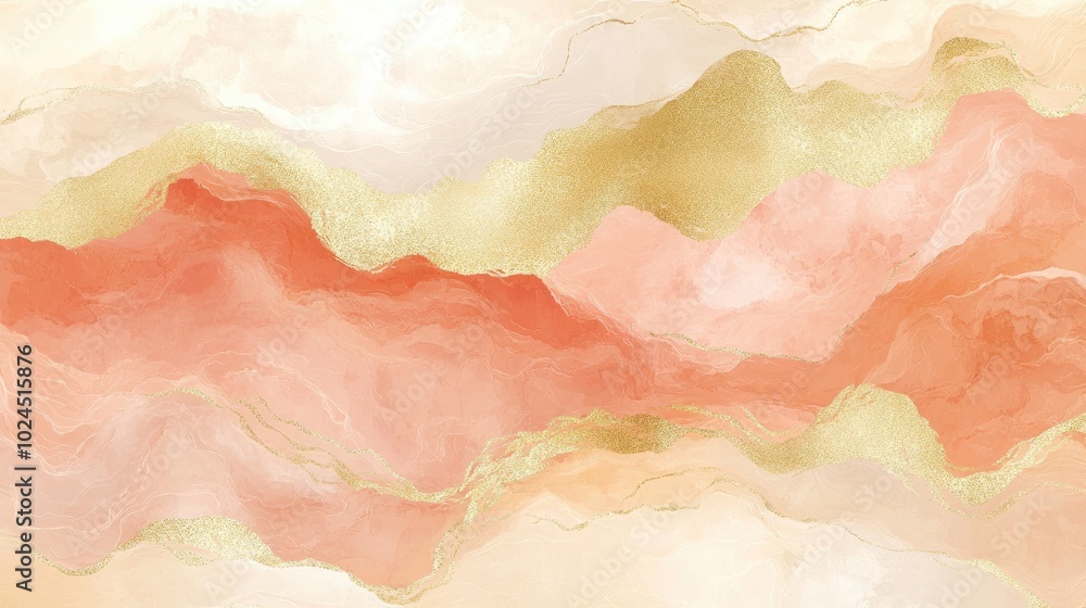 Aufkleber one-color abstract liquid water flow design with soft waves and fluid motion, perfect for use in bac