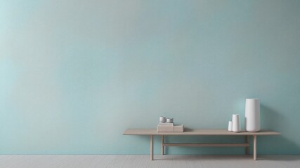 Minimalist Smooth Surface with Subtle LightBlue Texture