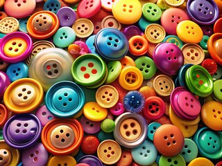 Fototapeta premium Colorful World Glossy Buttons with Copy Space for Creative Design and Web Applications