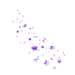  Lilac gradient vector confetti with stars and dots