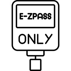 Obraz premium E-ZPass Only Icon