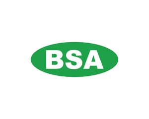 BSA logo design vector template. BSA