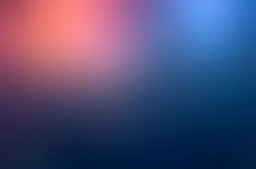 Fototapeta premium Red flare on dark blue blur backdrop. Polished metal texture.