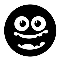 Cute and funny Face Emotion flat design