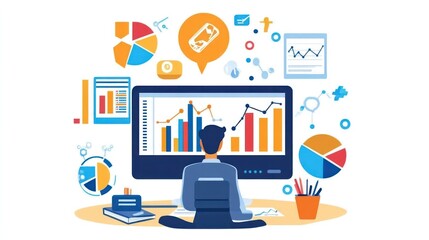 Data science consultant providing insights and recommendations based on data-driven analytics to drive business growth