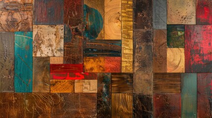 Colorful Textured Wooden Background for Design Projects