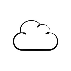 minimalist green cloud