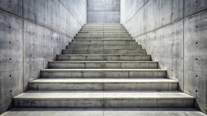 Medium shot of stair steps for reinforced concrete stairs