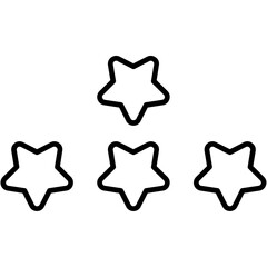 Four-Star Rating Icon