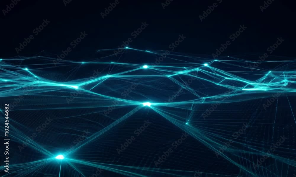 Aufkleber dynamic visualization of sound waves showcases vibrant colors flowing through a dark space creating 