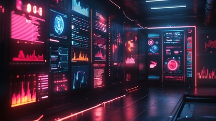 Futuristic Server Room.