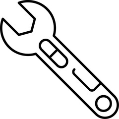 Adjustable Wrench Icon