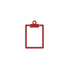 Clipboard with checklist icon isolated on transparent background
