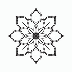 simple mandala coloring page, pattern mandala, geometric mandala vector design