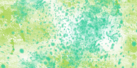 Green abstract Pastel water color brush splash pattern. Painted watercolor background on paper. Gurage paper texture design and Vector design in illustration. Watercolor design for graphics design.