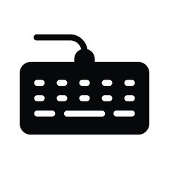 A simple keyboard icon representing typing, input, or computer usage