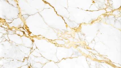 Elegant white marble surface with gold accents, perfect for luxury interior design and decorative applications.